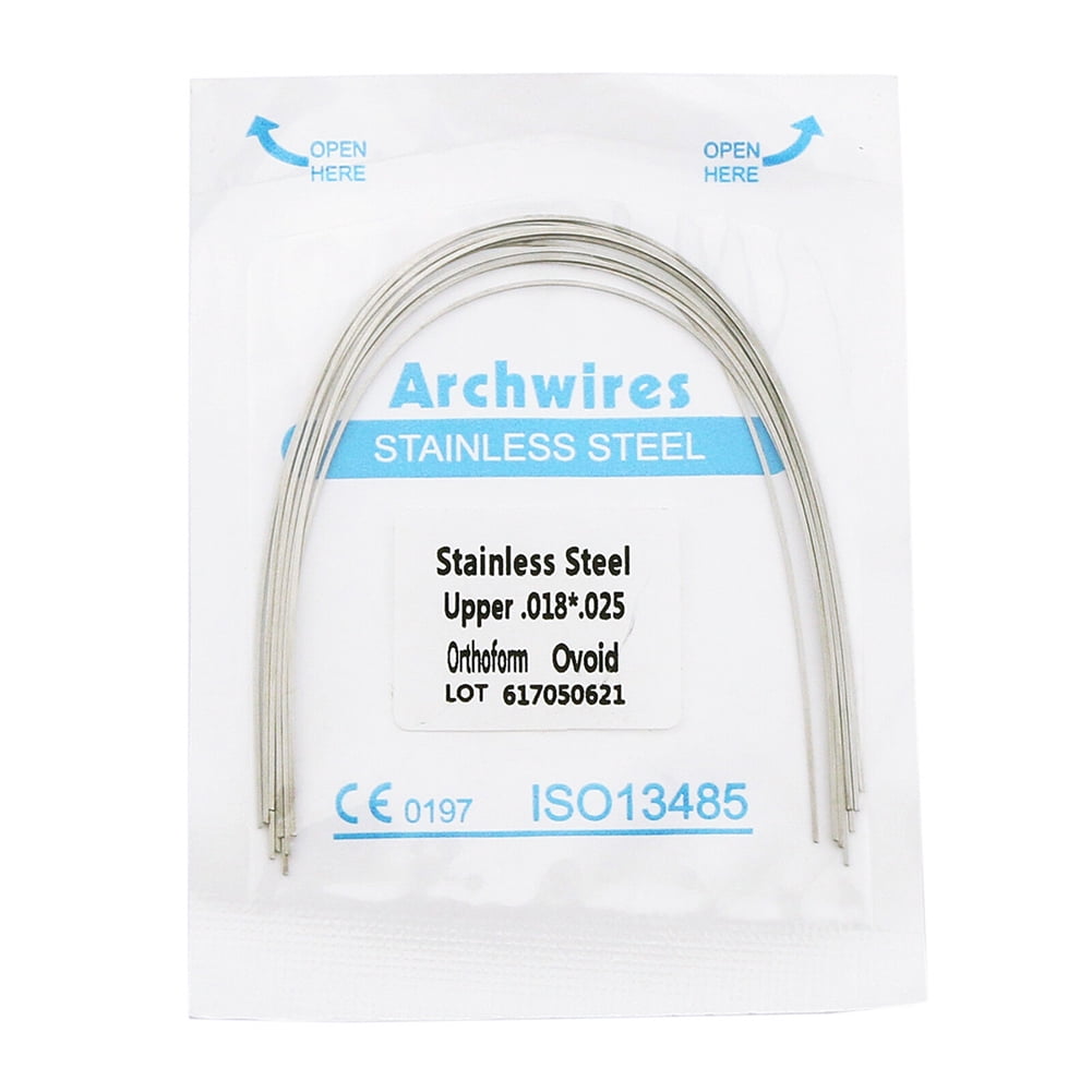 GOODLIEST 10Pcs Dental Orthodontic Stainless Steel Arch Wire