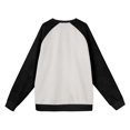 thumbnail image 3 of Men's Christmas Raglan Sleeve Crewneck Fleece Lined Sweatshirt | Warm and Soft Pullover with Holiday Design for Casual Outfits and Winter Layering,Black,L, 3 of 4