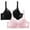 Black, variant on WREESH Women's 2 Pack Lace Bralette Push Up Soft Padded Bras Wireless Plunge Bra Adjustable Strap Comfortable Everyday Bra Underwear Beige