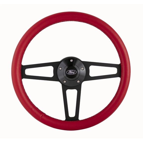 Billet T Series Red Wrap ped Steering Wheel
