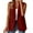 Wine, variant on Charmgo Vest Tops for Women, Women's Sleeveless Coat Solid Color Cardigan Suit Casual Lapel Cardigan Jacket with Pockets Dress Vest Women, Army Green Vests Women L