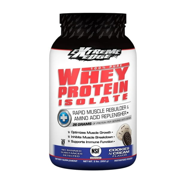 Extreme Edge Whey Protein Isolate, Cookies N Cream, 32 Oz