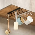 thumbnail image 3 of OIUR Coffee Cup Holder Hanger Hook Rust-Resistant Strong Load-bearing Easy to Install Under-Cabinet Mug Holder Rack, 3 of 7