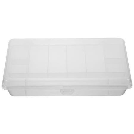 Worgeous Fishing Tackle Box Fishing Lure Container Multi-grid Fishing Tackle Box Detachable Fishing Lure Organizer