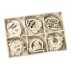 thumbnail image 1 of TureClos Paquete de 30 adornos de madera para el día de Pascua con 30 cuerdas de borde liso DIY, adornos de madera colgantes prácticos y creativos para decoración de fiestas TureClos JD729778602, 1 of 5