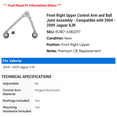 thumbnail image 2 of Front Right Upper Control Arm and Ball Joint Assembly - Compatible with 2004 - 2009 Jaguar XJR 2005 2006 2007 2008, 2 of 2