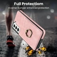 thumbnail image 2 of Nalacover for Samsung Galaxy S21 FE 6.4 inch Wallet Back Case,Luxury PU Leather Soft TPU Anti-Drop Shockproof Two Card Slots with Finger Ring Holder Kickstand Ultra Slim Phone Cover.Pink, 2 of 8