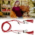 thumbnail image 4 of Unique Bargains 1 Pc Adjustable Waist Belt Elegant Ancient Style Tassel Vintage Waist Chain Women Red, 4 of 5