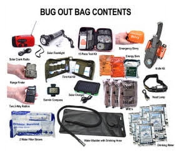 US Survival Solutions Tactical Backpack - Bug Out Bag for Men | Waterproof Bug Out Bag for Camping, Hiking, Trekking
