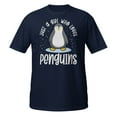 thumbnail image 2 of Funny Penguin Gift I Just Really Like Penguins OK T-Shirt (Navy, 2XL), 2 of 2