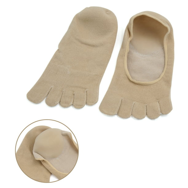 Soften Women's Moisturising Five Toes Heel Socks Skin Color - Walmart.com