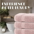 thumbnail image 5 of White Classic Wealuxe Pink Bath Towels 24x50 inch, Cotton Towel Set for Bathroom, Hotel, Gym, Spa, Soft Extra Absorbent Quick Dry 6 Pack, 5 of 8