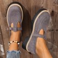 thumbnail image 4 of Zapatos de Tacón Bajo de Moda Casual Versátil Más Tamaño de Color Sólido Dedo Redondo de un Pie Mochilas con Correas de Zapato Ajustables para Tacones, 4 of 9