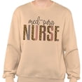 thumbnail image 2 of Med-Surg Nurse Leopard Print Sweatshirt Unisex X-Large Sand, 2 of 5