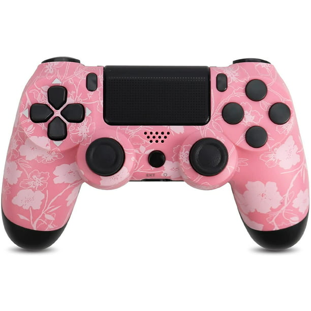 Wireless Controller for PS4/Slim/Pro, Charging Cable, Great gamepad Gift (Pink) - Walmart.com