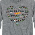 thumbnail image 3 of Hot Wheels - Valentine's Hot Wheels - Toddler And Youth Long Sleeve Graphic T-Shirt, 3 of 5