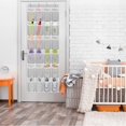 thumbnail image 2 of 24 Pocket Hanging Over Door Shoe Organizer Storage Rack w/4 Hooks for, 2 of 7