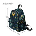thumbnail image 3 of FORMRS School Backpack with Front Zippered Pocket 12" Student Travel Daypack, Green Dragon Flowers, 3 of 6