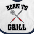 thumbnail image 4 of Inktastic Bbq Born to Grill Boys or Girls Baby Bib, 4 of 4
