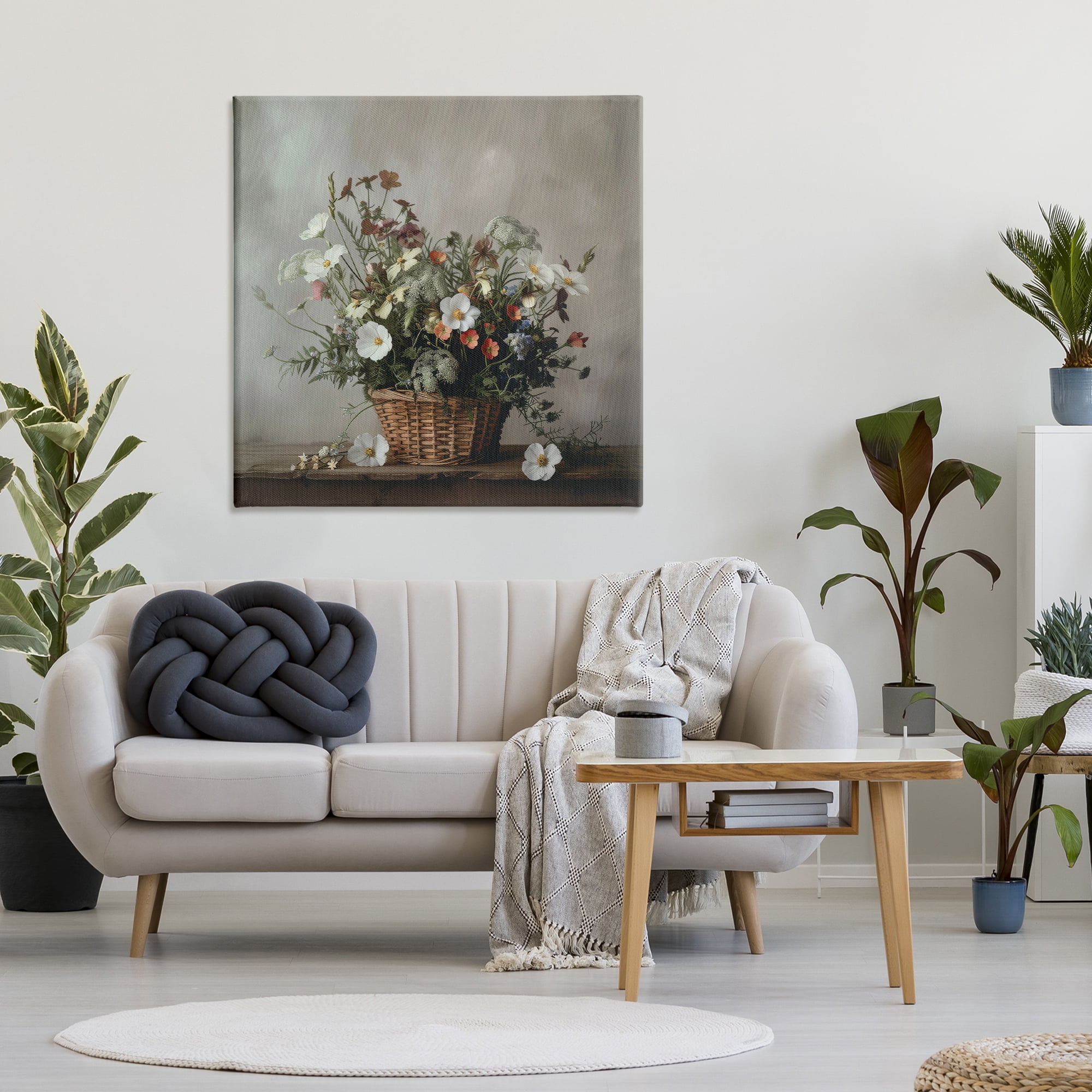 Stupell Industries Flowers In A Basket Arrangement Canvas Wall Art, design by Lazar Studio