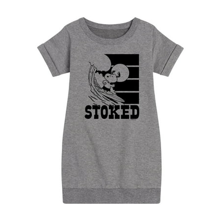 

Peanuts - Stoked - Toddler And Youth Girls Fleece Dress