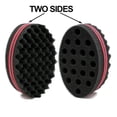 thumbnail image 2 of Big Holes Barber Hairbrush Sponge Dreads Locking Twist Afro Curl Coil Wave Cuidado del cabello (4 piezas) Jormftte LL-2355, 2 of 7