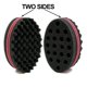thumbnail image 5 of 2 uds pequeños agujeros pelo giros esponja cepillo de peluquero para rastas bloqueo giro Afro Curl bobina peine herramienta de cuidado Xemadio WMPH-954, 5 of 8