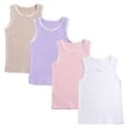 thumbnail image 3 of Nmmacb 3-8Y Girls Sleevless Vest Tops Fashion Cotton Undershirts for Kids & Toddler Size, 3 of 9