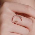 thumbnail image 4 of Moon Star Open Ring Ethnic Adjustable Open Knuckle Ring Boho Ring for Women, 4 of 10