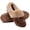 DarkBrown, variant on Knivor Cozy Moccasin Slippers for Women Metal Slip On Warm Fluffy Slippers Closed Toe Fashion Loafers Slippers for Indoor Outdoor House Shoes