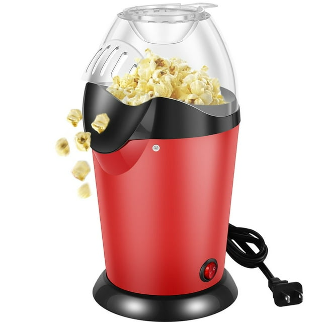 SUTENGDA Hot Air Popcorn 1200W Electric Popcorn Maker High Explosion Rate Popcorn Maker Machine Portable Air Popper Popcorn Maker Mini Popcorn Popper Machine with Measuring Cup for Home M