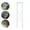 White, variant on White U-shaped Carbon Steel Handrail For Steps Stair Railing Hand Rail Wall-mounted Indoor Rail