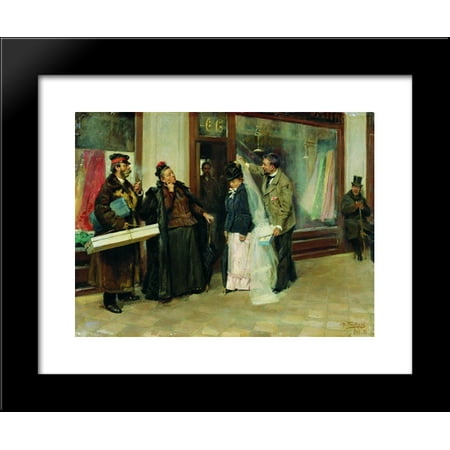 The Choice Of Wedding Presents 20x24 Framed Art Print By Makovsky Vladimir