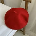 thumbnail image 3 of Cheers.US Beret Hat Wool French Beanie Hat Outdoor Hat Winter Hat Fashion Lady Hat, 3 of 4
