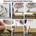 thumbnail image 4 of Double Sided Tape for Crafts, 6 Rolls Multi-Size Double-Sided Adhesive Tape for Arts, Photography, Gift Box, Scrapbooking, Card Making, Paper Backing, 4 of 6