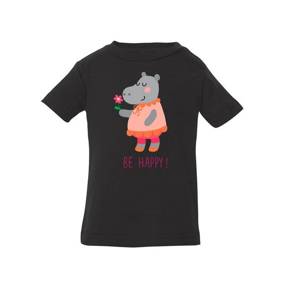 Be Happy! Hippo T-Shirt Infant -Image by Shutterstock,  18 Months