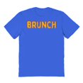 thumbnail image 1 of Brunch Humor Graphic Royal Men's Cotton T-Shirt, 1 of 1