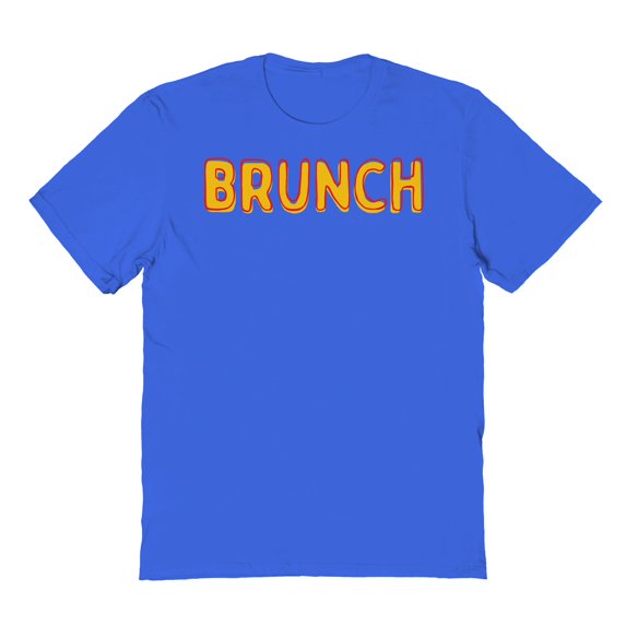 Brunch Humor Graphic Royal Men's Cotton T-Shirt