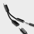 thumbnail image 3 of Flmtop 1PC Adapter USB C to 3.5mm AUX Jack Aluminum Alloy Audio Headphone Cable for Music, 3 of 10