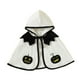 thumbnail image 3 of Capa poncho con capucha de calabaza para niños, disfraz de Halloween, bata para niños y niñas Blanco, 3 of 9