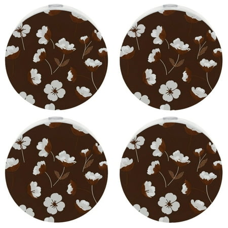 

YZUOUZY Night Light LED Lamp 4-PC Blossom Cotton Flowers
