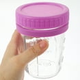 thumbnail image 6 of Salad Mason Jars Sealed Container Breakfast Cup Oatmeal Yogurt Purple, 6 of 6