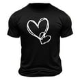 thumbnail image 4 of PNTUTB Casual T-shirt for Men's Fashion Valentine's Day Themed Prints Short Sleeve Crew Neck Loose Comfort, 4 of 5