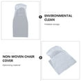 thumbnail image 2 of Cubierta de asiento de avión desechable universal de 5 piezas Fundas de asiento de coche no tejidas blancas, 2 of 5