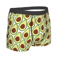 thumbnail image 2 of Rateoe Avocado Mens Boxer Briefs Poly Spandex Performance Boxer Briefs Underwear Hem Boxer Briefs - Large, 2 of 8