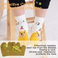 thumbnail image 5 of STONCEL 5 Pairs Toe Socks Cotton Kids Five Finger Socks Cute Cartoon Animal Pattern Socks for Boys Girls 3-12 Years, 5 of 12