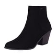 thumbnail image 1 of NECHOLOGY Botas Mujer Adulto Femenino Zapatos Botines mujer Botas occidentales Botas de color caqui Mujer 2023 Europa y los Unidos Botines de mujer de tacón con cremallera de tamaño (Black, 42), 1 of 7