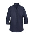 thumbnail image 5 of Port Authority Ladies 3/4 Sleeve SuperPro Twill Shirt-3XL (True Navy), 5 of 6