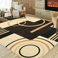 thumbnail image 2 of Modern Washable Area Rugs, Contemporary Geometric Circles Carpet with Non-Slip Backing, 2 of 8