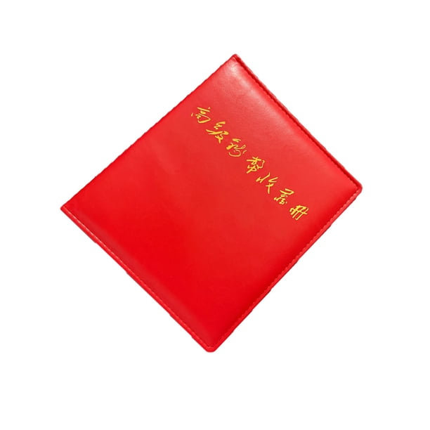 Soporte para billetes de papel Yuarrent organizador escolar de cuero rojo 27,5 x 24 x 4 cm